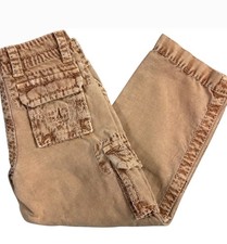 True Religion  Store Sample   Kids Cargo Pants 4T Brown Elastic Waist Cotton