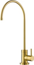 Kraus Purita Filter Single Handle Kitchen Faucet Brushed Brass FF-100BB 12"