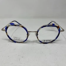 ZEN EYEWEAR 220965 C02 HODERN 47-19-140 BLUE BROWN GOLD EYEGLASSES ON69
