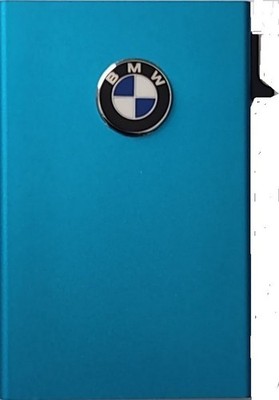 BMW 3d Logo Blue Minimalist Pop Up Wallet RFID With Cash Band