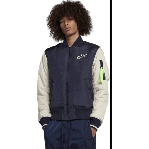 NWOT MEN'S NIKE SPORTWEAR SYNTHETIC FILL VARSITY BOMBER JACKET; SIZE XL - Picture 1 of 8