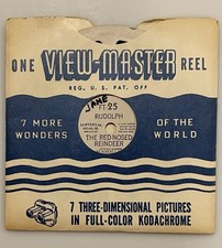 Viewmaster Single Reel- Rudolph The Red Nosed Reindeer- Sawyer s- FT 25