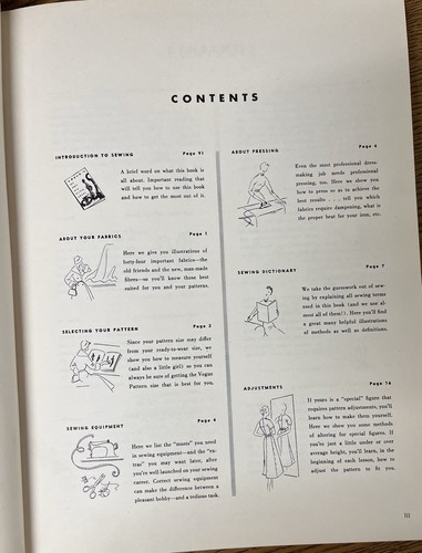 Vintage 1952 Vogue's New Book for Better Sewing 1st Edition 1st Printing HC DJ - Picture 9 of 12