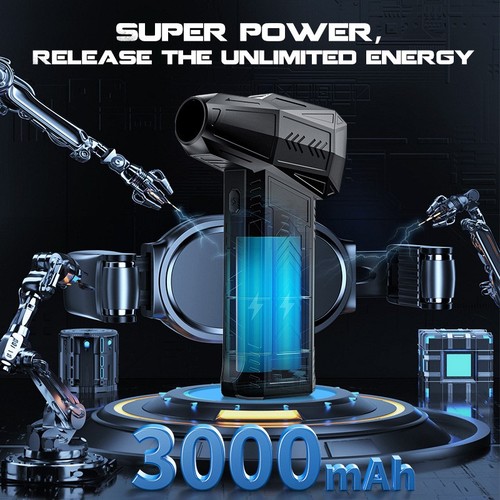 Compressed Air Duster, Super Powerful 130000 RPM Turbo Fan Stepless Speed - Afbeelding 5 van 9