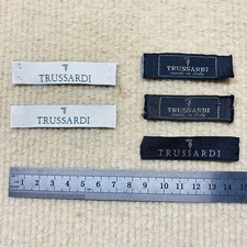 TRUSSARDI LOTTO 5 Targhette/Toppa/Etichetta/Etichetta di Ricambio Logo Marca - BT0019