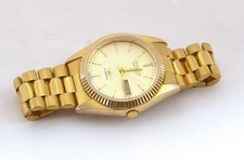 Orologio Vintage Placcato Oro Citizen Eagle 7 Automatico 21 Gioielli Data Giorno Bracciale