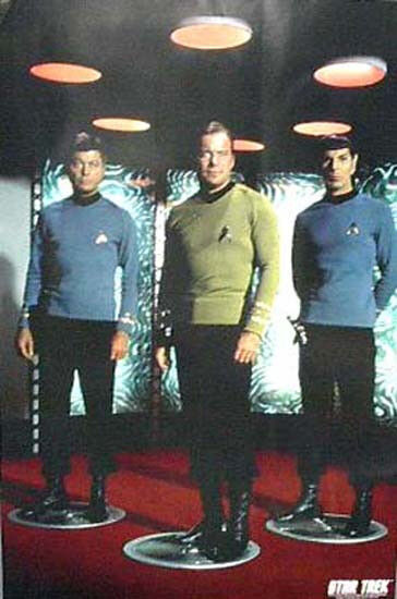 Vintage Classic Star Trek Crew Philadelphia Mall New mail order UNUSED Transporter ROL Poster- in