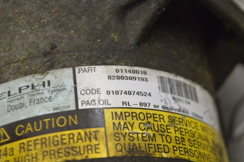 RENAULT MEGANE 1.9 dCi 2006 A/C Air Con Compressor Pump 8200309193 15255273 - Picture 4 of 4