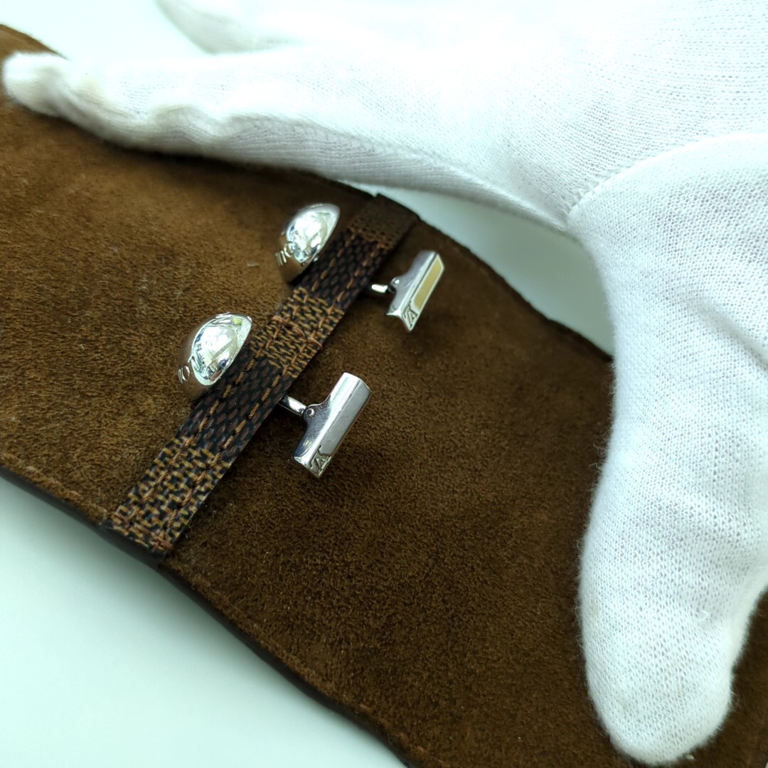 Louis Vuitton Cufflinks Ag925 & Damier Cufflinks Case M30986 Louis Vuitton Cufflinks Ag925 & Damier Cufflinks Case M30986