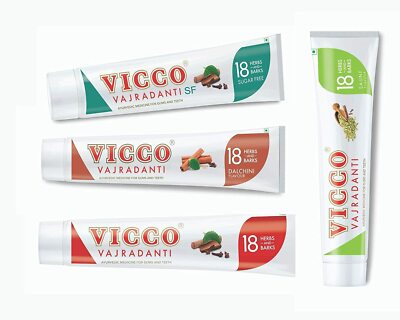 Vicco Vajradanti Zahnpasta Kräuter Ayurveda Zahnfleisch Saunf Dalchini SF vegan