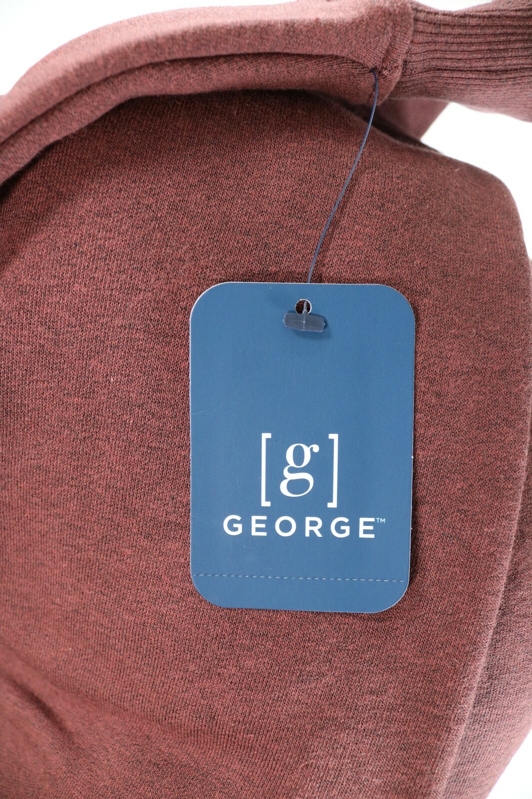 Men’s George Burgundy Long Sleeve 1/4 Zip Pullover XL NEW! NWT image 3