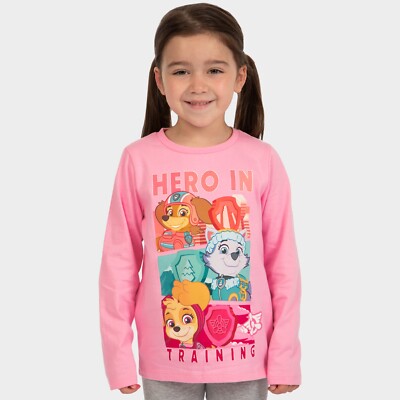 PAW Patrol Mädchen T-Shirt | Langarm Mädchen Top | Paw Patrol T-Shirt