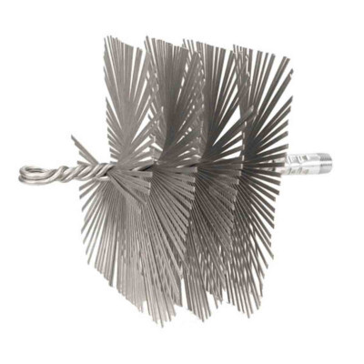 12'' x 12'' Square Heavy-Duty (Flat Wire) Chimney Brush 3/8'' NPT