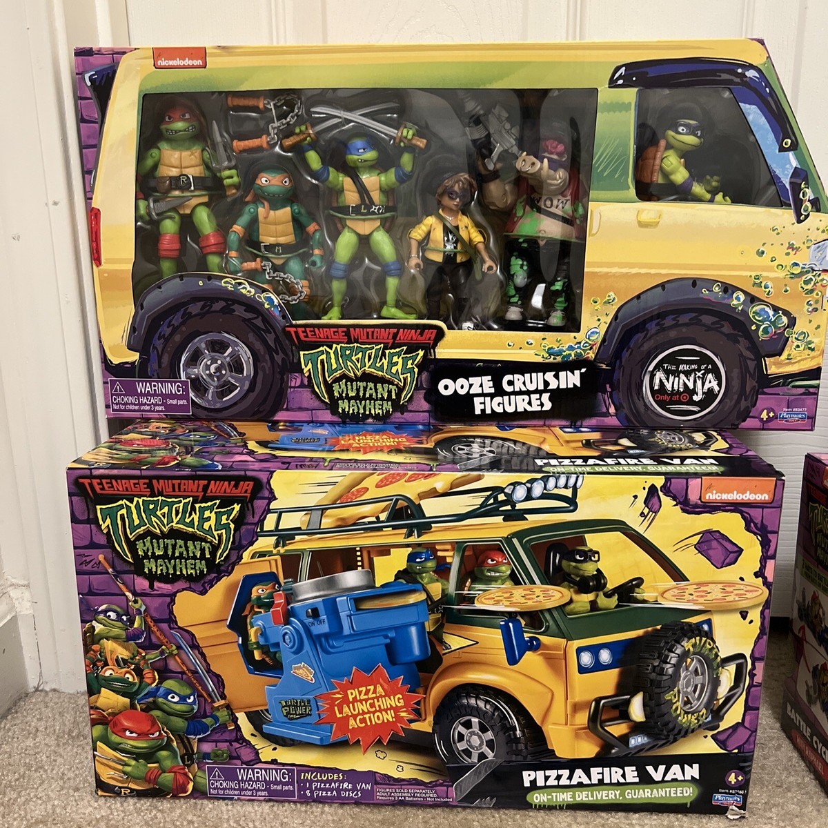 Teenage Mutant Ninja Turtles Mutant Mayhem Huge Lot Figures, Cycle
