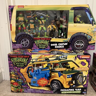 Teenage Mutant Ninja Turtles Mutant Mayhem Huge Lot Figures, Cycle