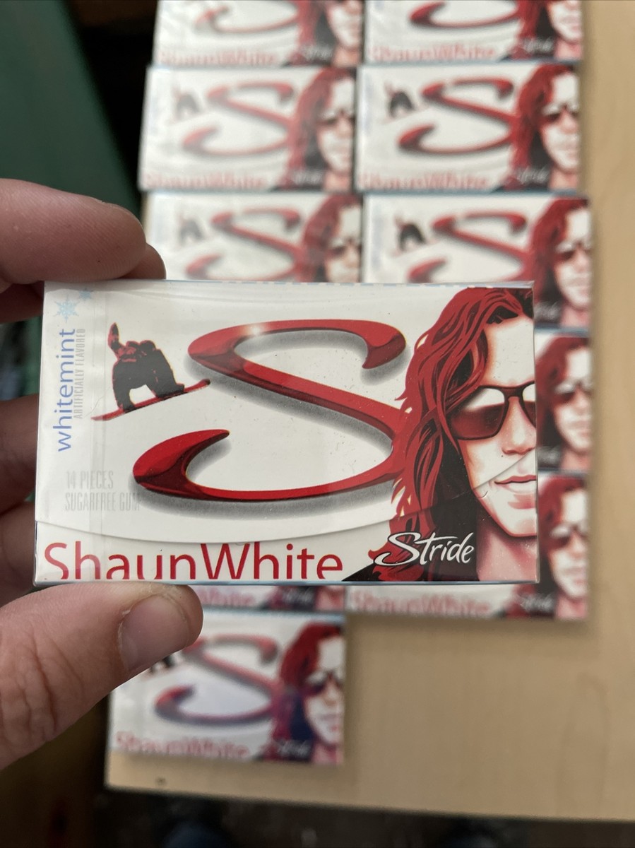 【中古】「非常に良い」Shaun White boarding Lot Of 12 Stride White Mint Snowboard Shaun White Gum Sealed