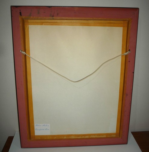 VINTAGE OIL PAINTING TITLED CAULFIELD LACE BY AUSTRALIAN ARTIST HELEN McKIE - Picture 4 of 5
