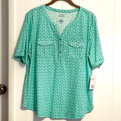 Croft & Barrow NWT Blouse Top Large Petites