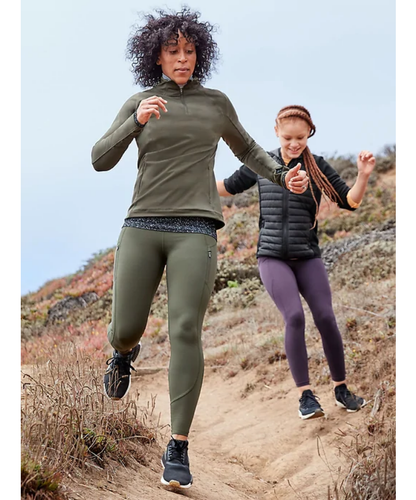 NUEVO Athleta Rainier Media Cremallera RUN TOP BLANCO BRILLANTE PEQUEÑO S --$108 - Imagen 6 de 11