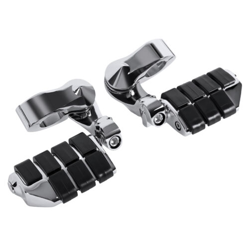 Highway Foot Pegs Pedals For Harley Davidson Road King Street Glide 1-1/4" Bars - Picture 12 of 17
