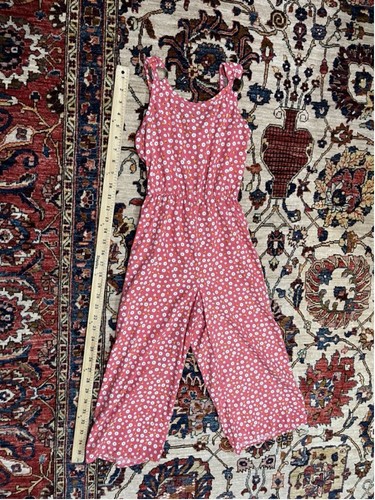 Little Girl Lily Bleu Floral One Piece Jumpsuit Size 8 - Picture 2 of 10