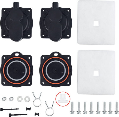 ''Diaphragm Replacement Kit for HP80, HP60 & Hiblow Air Pumps, 8 Screws, Filters''