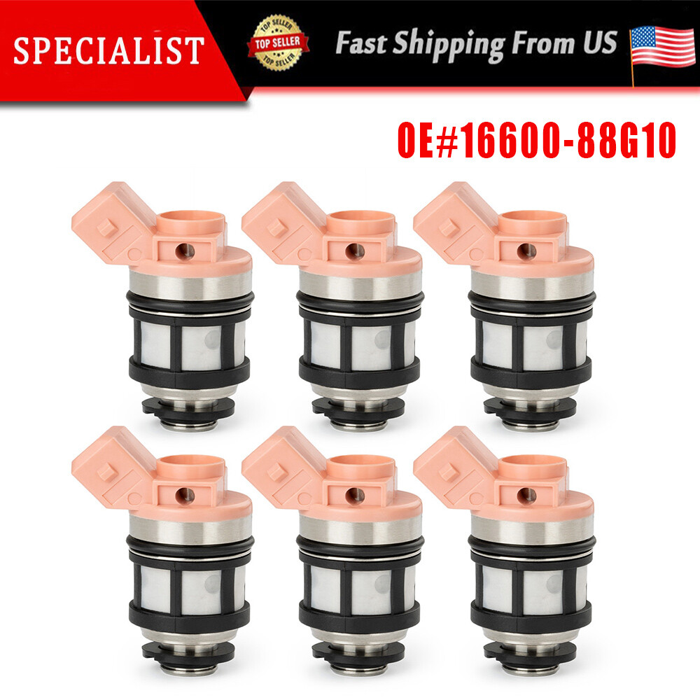 6X Fuel Injectors For Nissan 19901995 D21 Pathfinder Quest 3.0L V6