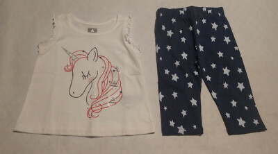 NWT Baby Gap Unicorn Tee Star Cropped 