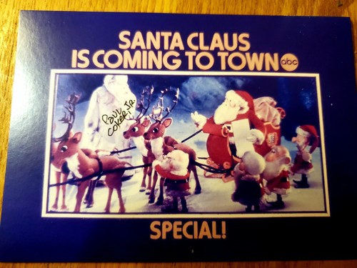 NEU! Rankin/Bass Weihnachtskarte handsigniert Santa Claus Is Comin' To Town! - Bild 2 von 12