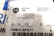 New Allen Bradley 140M-C-AFA11 Series A 1 N.O. 1 N.C. Auxiliary Contact