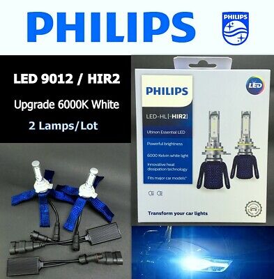 PHILIPS LED Ultinon HIR2 9012 11012UE 6000K Light Bulb x2 Dual Beam Upgrade  #gtc | eBay