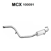Zentraler SchalldäMpfer Fiat Ritmo Regata MCX 5961038