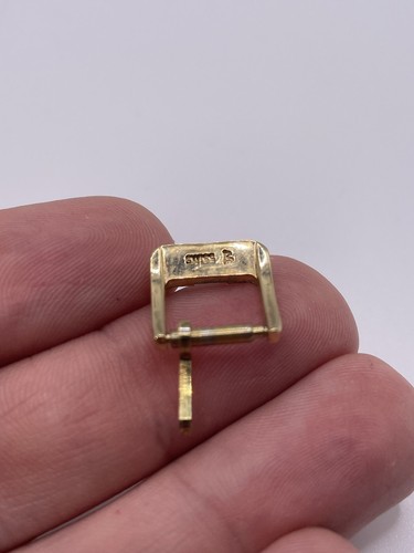 Vintage Omega Watch Buckle, Small, Gold Plated, Probably Ladies - Bild 3 von 3