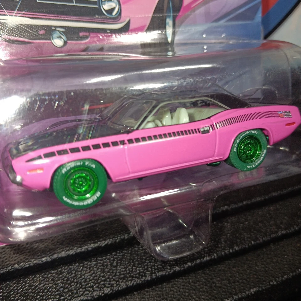 Greenlight 1970 Plymouth Hemi Cuda Pink Shaker 1 de 1000 Chase Foto 3 de 4