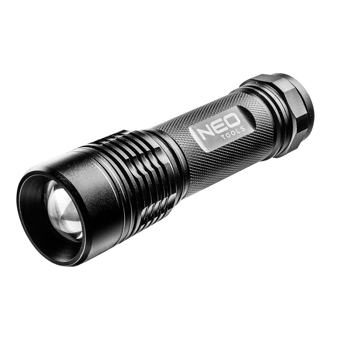 Torcia in alluminio 200 lume, zoom, IPX7, 3xAAA
