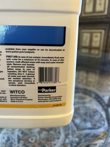 Parker 475328, L318, 3GS Sunico Mineral Oil Based Refrigeration Oil, 1 Gal - Picture 5 of 7