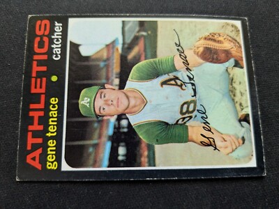1971 Topps Baseball Card # 338 Gene Tenace - Oakland Athletics (EX)