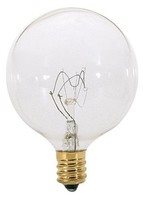 Satco A3922 130v Candelabra Base 25-watt G16.5 Light Bulb, Clear, New, Free Ship on sale Satco A3922 130v Candelabra Base 25-watt G16.5 Light Bulb, Clear, New, Free Ship on sale