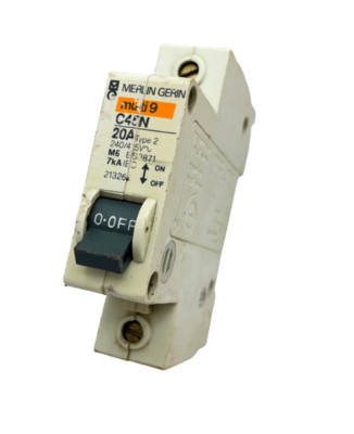 Merlin Gerin multi9 C45N 20A Typ 2 240/415VAC 1 Pol Schutzschalter MCB