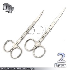 Nose Moustache 2 Pieces Scissors Body Piercing Surgical Iris Bended  Straight