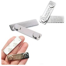 2 x Neodymium Magnet Nametag or Cans - Adhesive Extra Strong with Counterpart