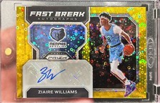 2022-23 Prizm Ziaire Williams Fast Break Autographs GOLD Prizm Auto /10