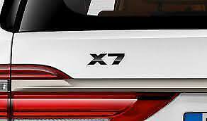 BMW Genuine G07 X7 Black Trunk Emblem "X7" Lettering Decal Badge NEW - Bild 2 von 2