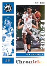RJ Barrett 2020-21 Panini Chronicles Basketball Chronicles Base Card #18 Knicks