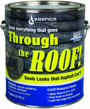 Through the Roof 14004 Elastomeric Roof Sealant, Brushable, Gallon - Quantity 22