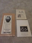 3 OLD ROOKWOOD POTTERY ADVERTISEMENTS MAGAZINES