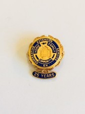 EH or EM 25 Years Service Pin Employee Lapel Pin Cooperative Extension Vintage