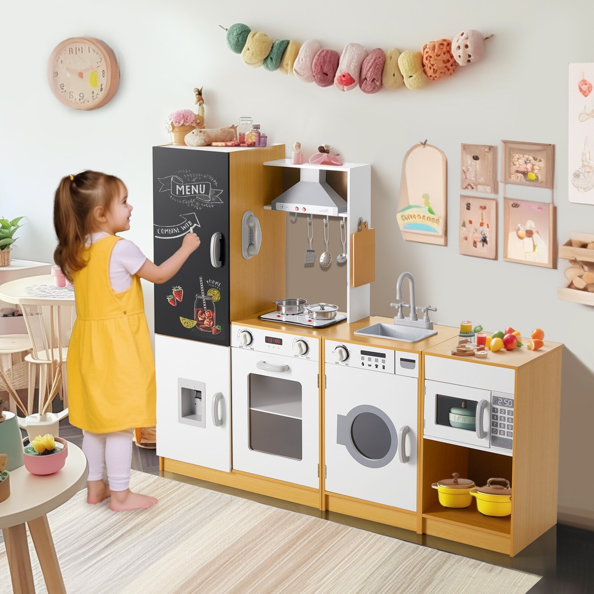 Farmhouse Kitchen Best Kids Wooden Kitchen Set Instructions Best