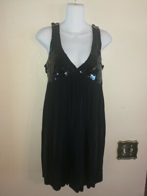 arden b black sequin dress Arden B Black Sequin Party Mini Dress - Size Small