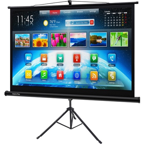 60" Foldable Projector Screen, Portable Tripod Movie Screen for Indoor & Outdoor - Picture 10 of 10